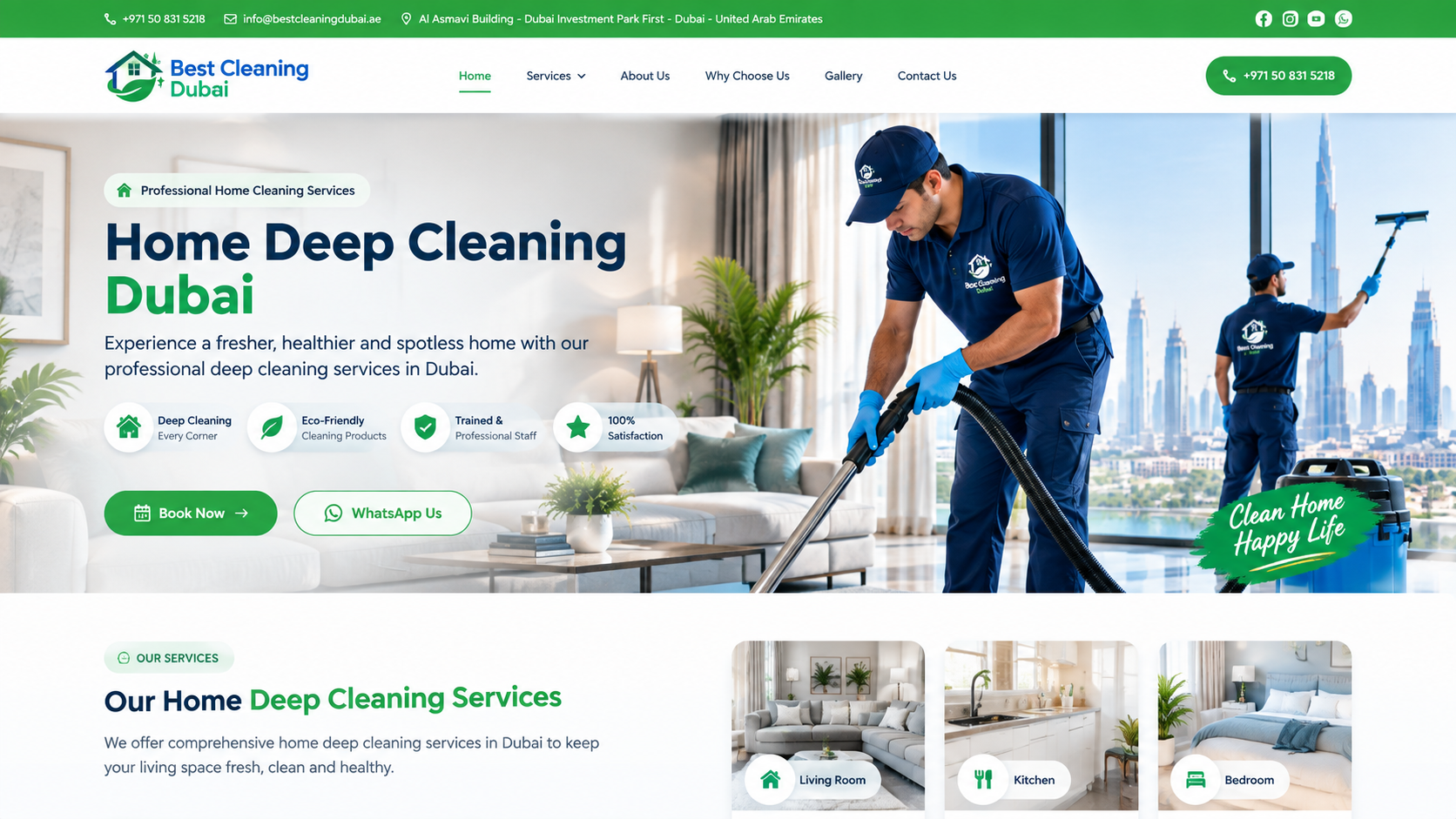 Home Deep Cleaning Dubai